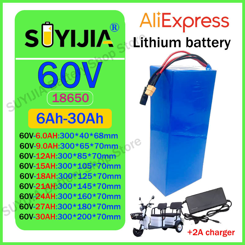새로운 60V 16S2P-10P/6Ah-30Ah 리튬  - 60V 30Ah Electric Scooter Battery 리뷰 및 가격